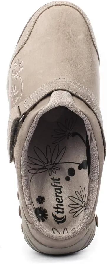 Therafit Austin Women's Leather Clog Slip On for Plantar Fasciitis/Foot Pain