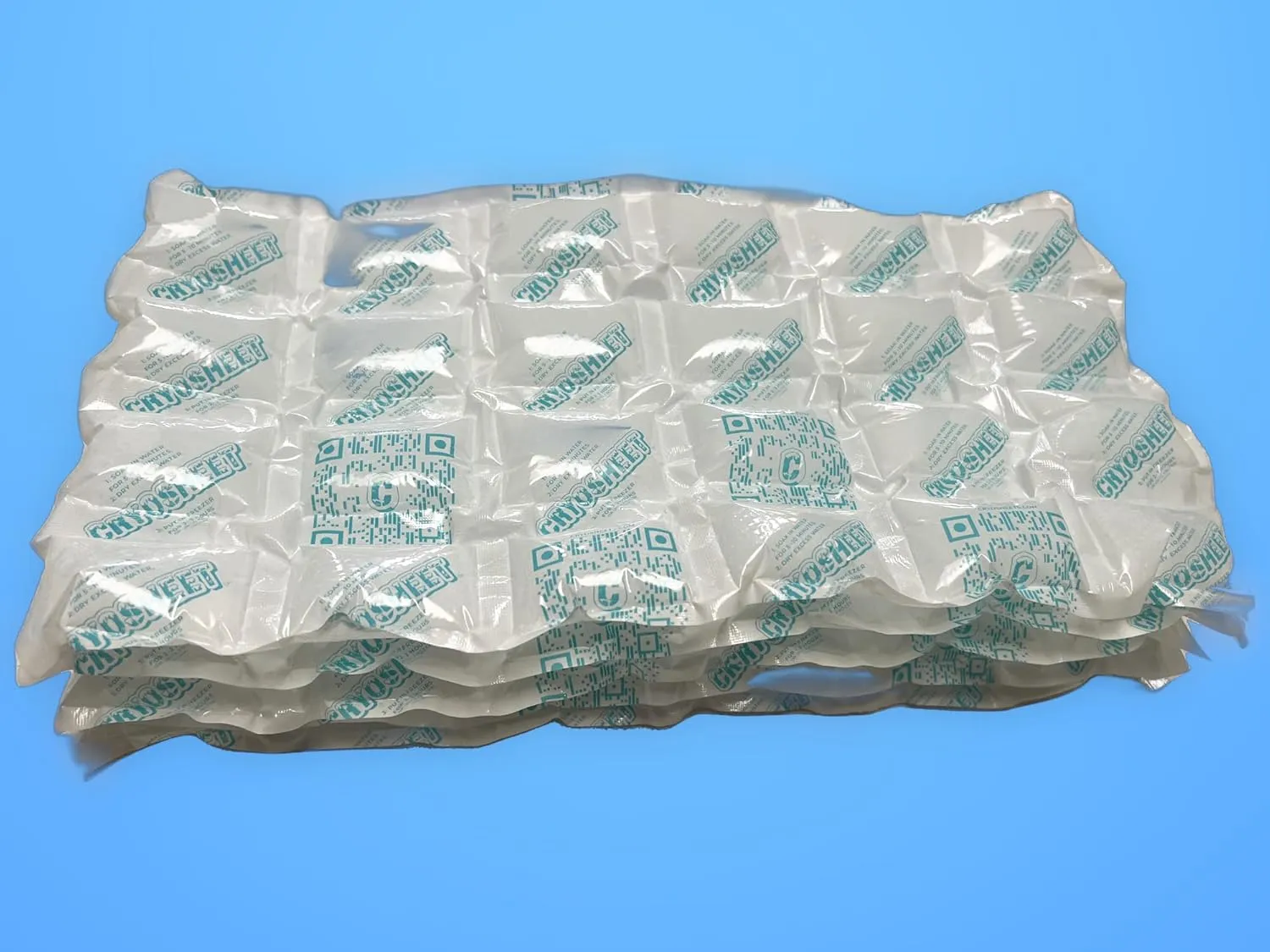 Thermafreeze Cryosheet 25-Pack Ice Sheets for Coolers:Dry Ice Flat Packs for Shipping,Long Lasting Reusable for Coolers & Joint Pain, Hielo Seco, Flexible Ice Blanket 9"x16.5" 25-Pack