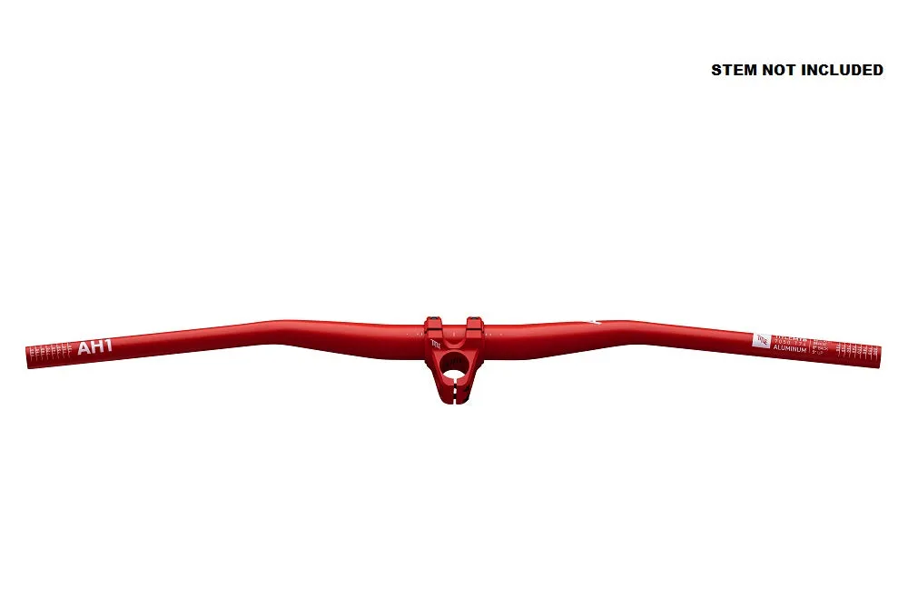 Title MTB AH1 Alloy Bars 31.8 Clamp - 50mm Rise Matte Red