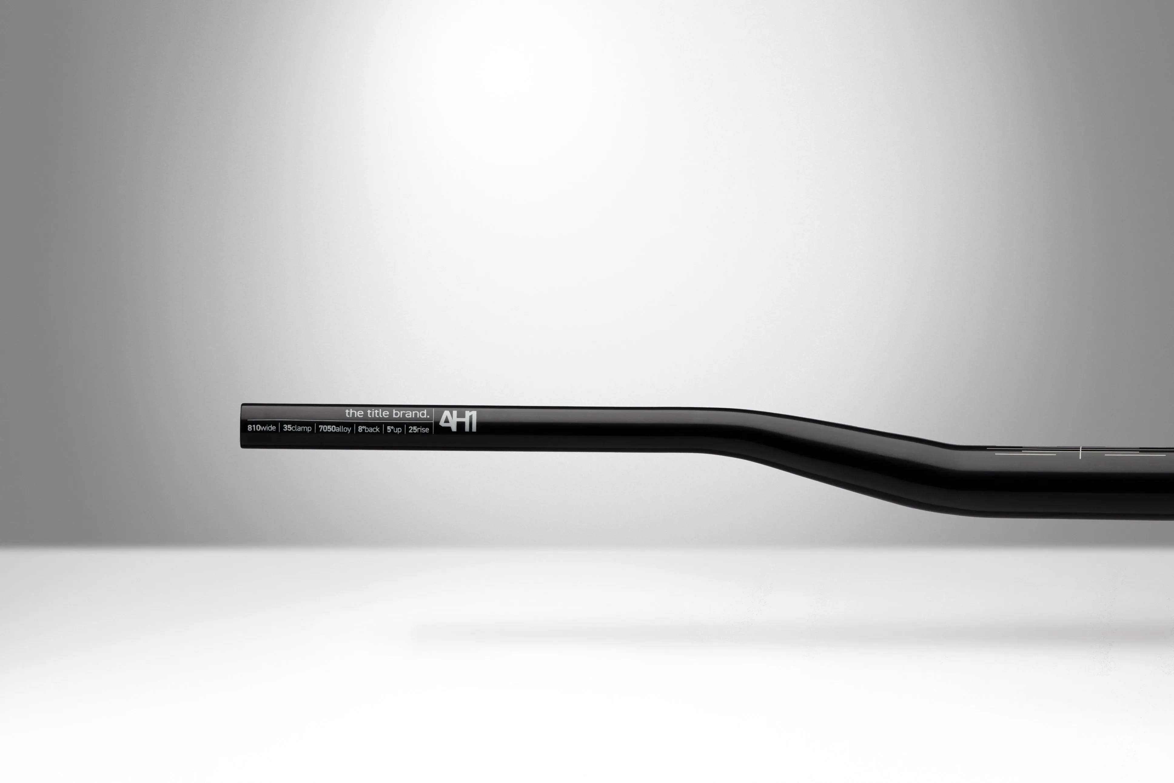 Title MTB AH1 Bars 35 Clamp - 25mm Rise Black