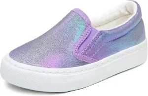 Toandon Toddler Kids Girls Sparkle Slip On Walking Shoes Age 2-10