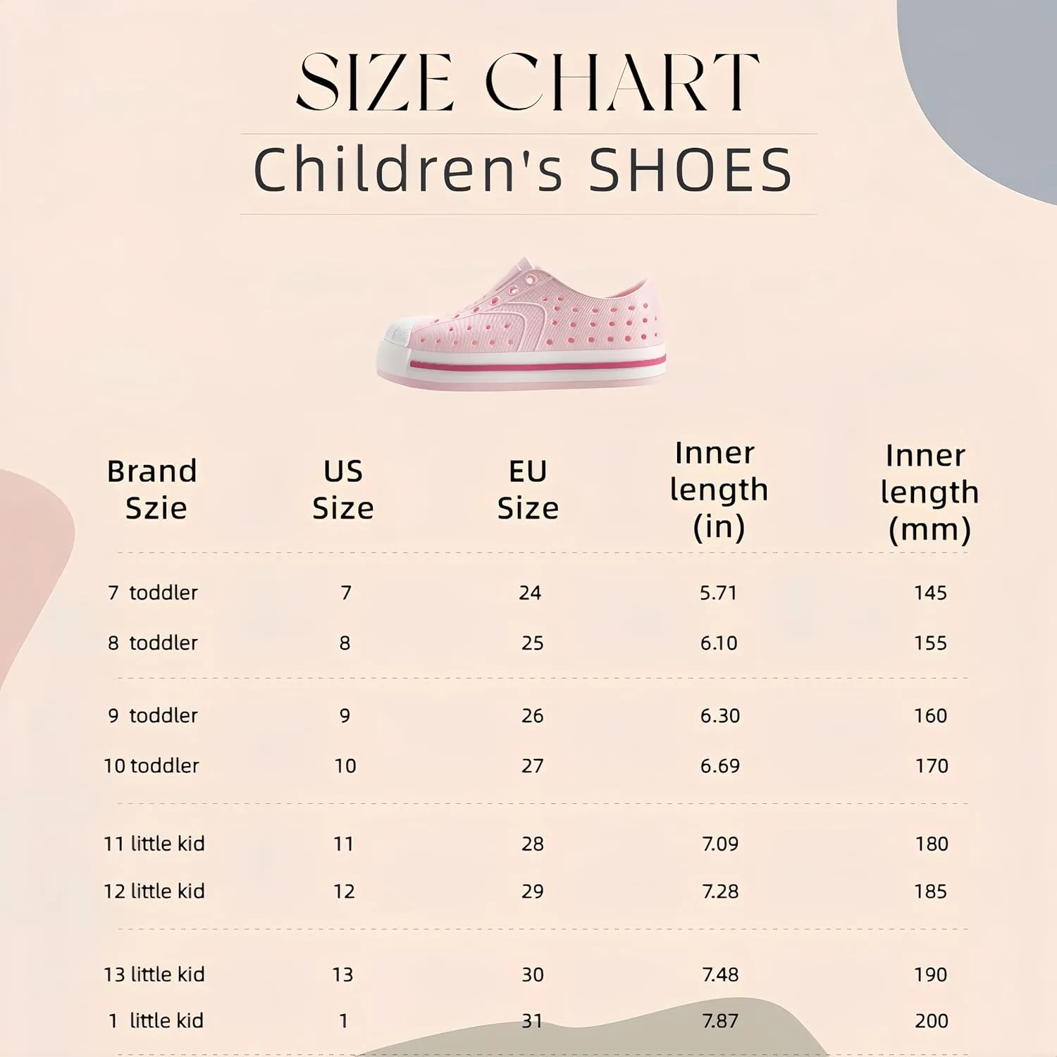 Toddler & Kids Water Shoes for Boys & Girls - Quick-Dry Non-Slip Water Sandals, Lightweight Slip-On Aqua Shoes for Swimming, Beach & Garden Play