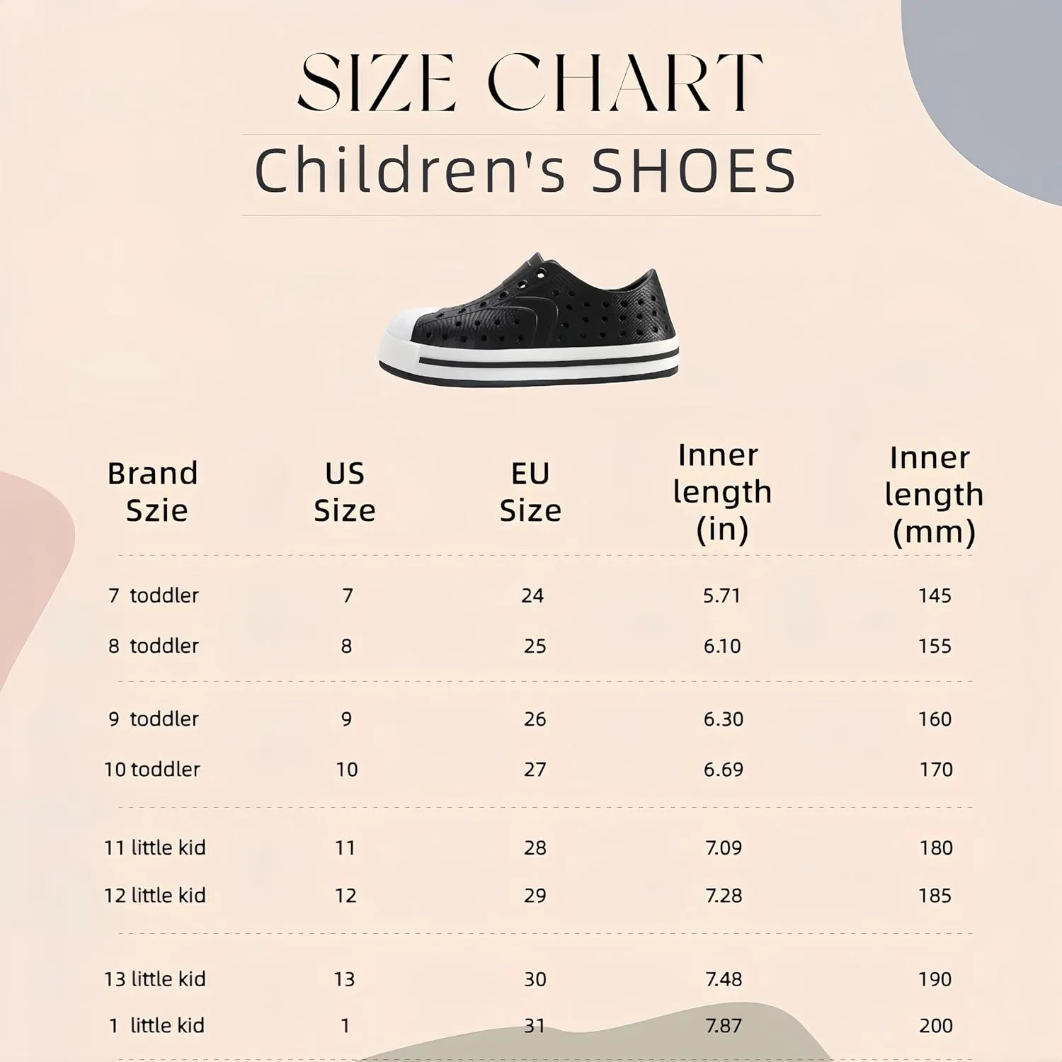 Toddler & Kids Water Shoes for Boys & Girls - Quick-Dry Non-Slip Water Sandals, Lightweight Slip-On Aqua Shoes for Swimming, Beach & Garden Play