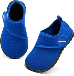 Toddler Boys' Girls' Water Shoes: Quick Dry, Non-Slip, Aqua Shoes - Blue, Medium