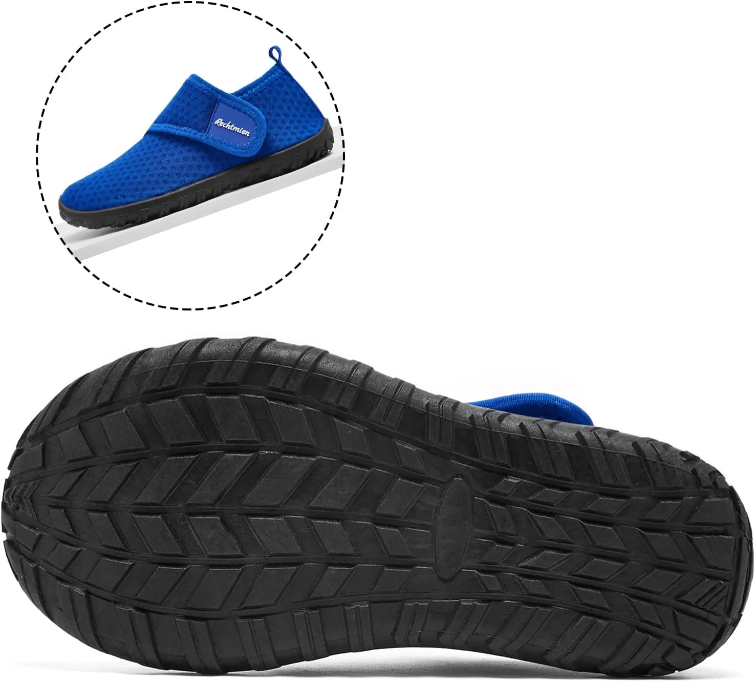 Toddler Boys' Girls' Water Shoes: Quick Dry, Non-Slip, Aqua Shoes - Blue, Medium