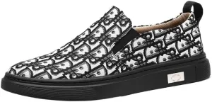 Trendy Men's Loafers Slip-On Shoes, Cushioned Insole for Walking, Casual Office Wear with Anti-Slip Outsole, Premium Stitching Details