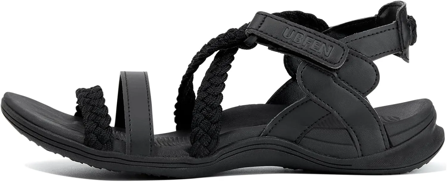 UBFEN Womens Hiking Sandal Sport Sandal Outdoor Comfortable with Adjustable Straps