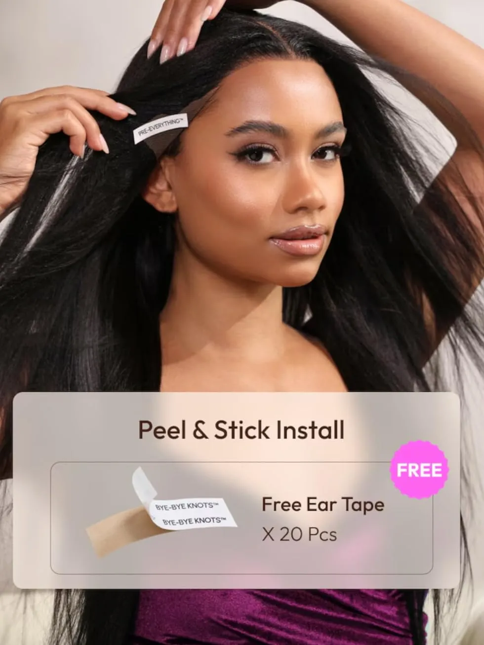 UNICE Light Yaki Loose Wave Bob Wig human Hair Bye Bye knots 13x4 HD Lace Glueless Wigs Human Hair Pre Plucked Pre Cut Lace Ready to Wear Black Color 10 inch