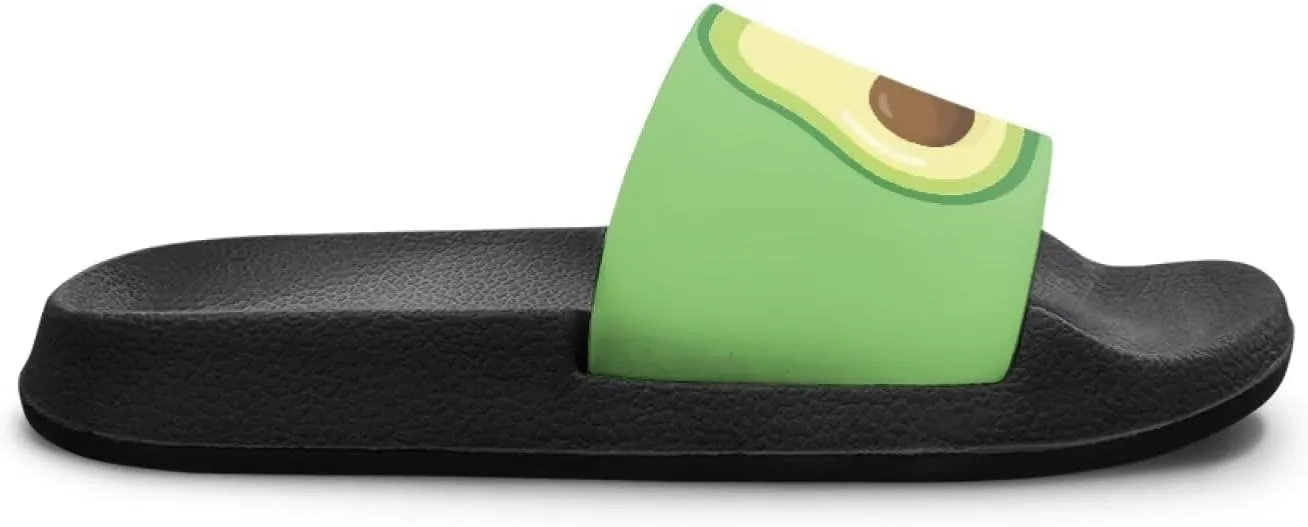 UNICEU Fruit Print Slides Sandals for Kids Quick Dry Comfortable Shower Slippers Slip On Open Toe Water Shoes for Beach