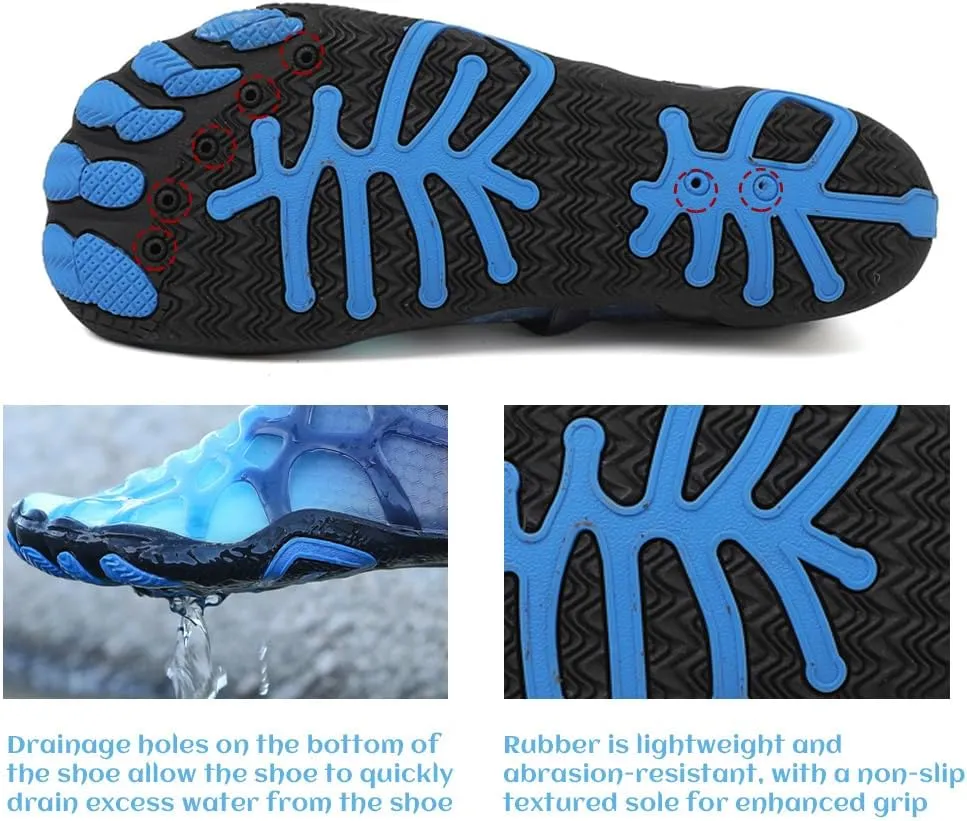 Unisex Quick-Dry Water Shoes for Beach: Breathable Aqua Socks Shoes for Surf - Outdoor Aqua Swim Shoes for Women Men
