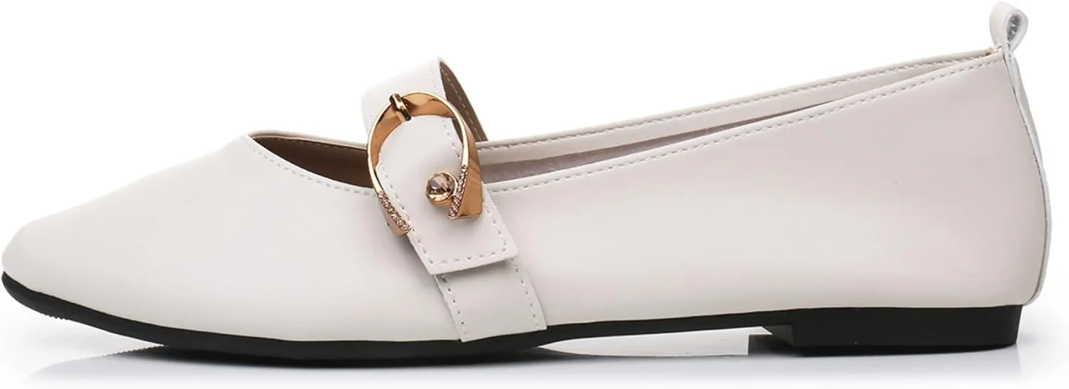 VenusCelia Women's Mary Jane Flat Shoe