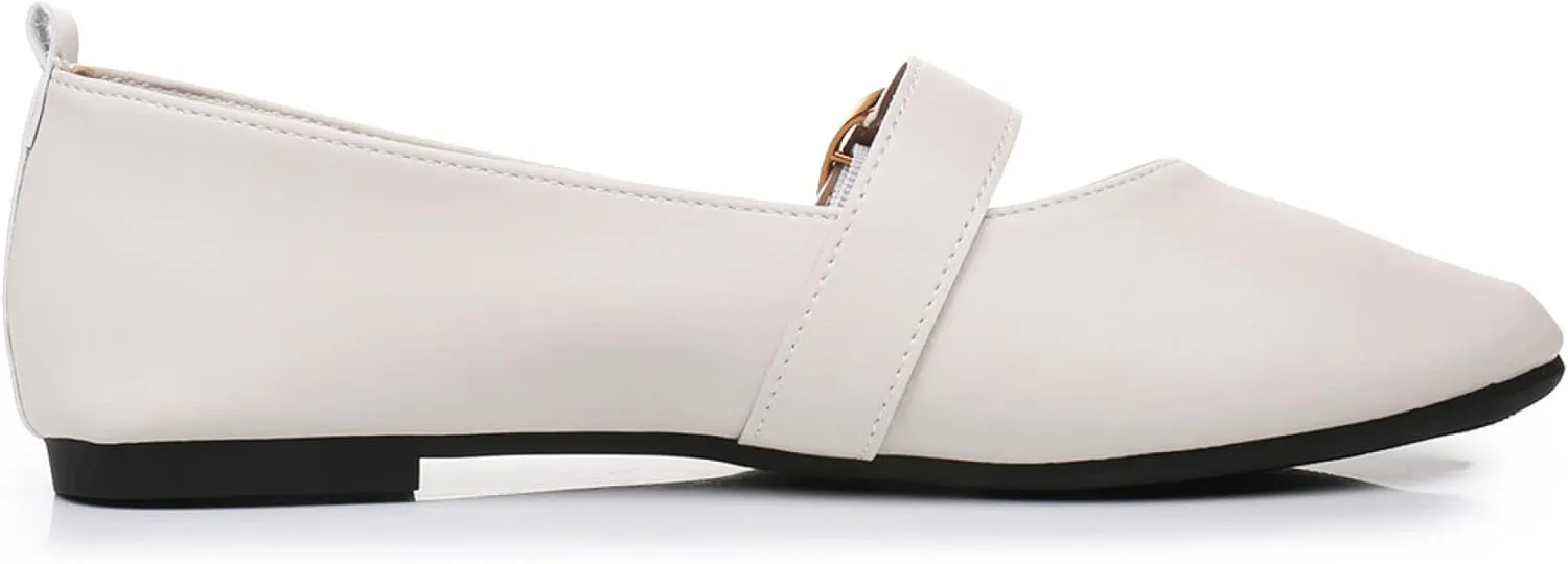VenusCelia Women's Mary Jane Flat Shoe