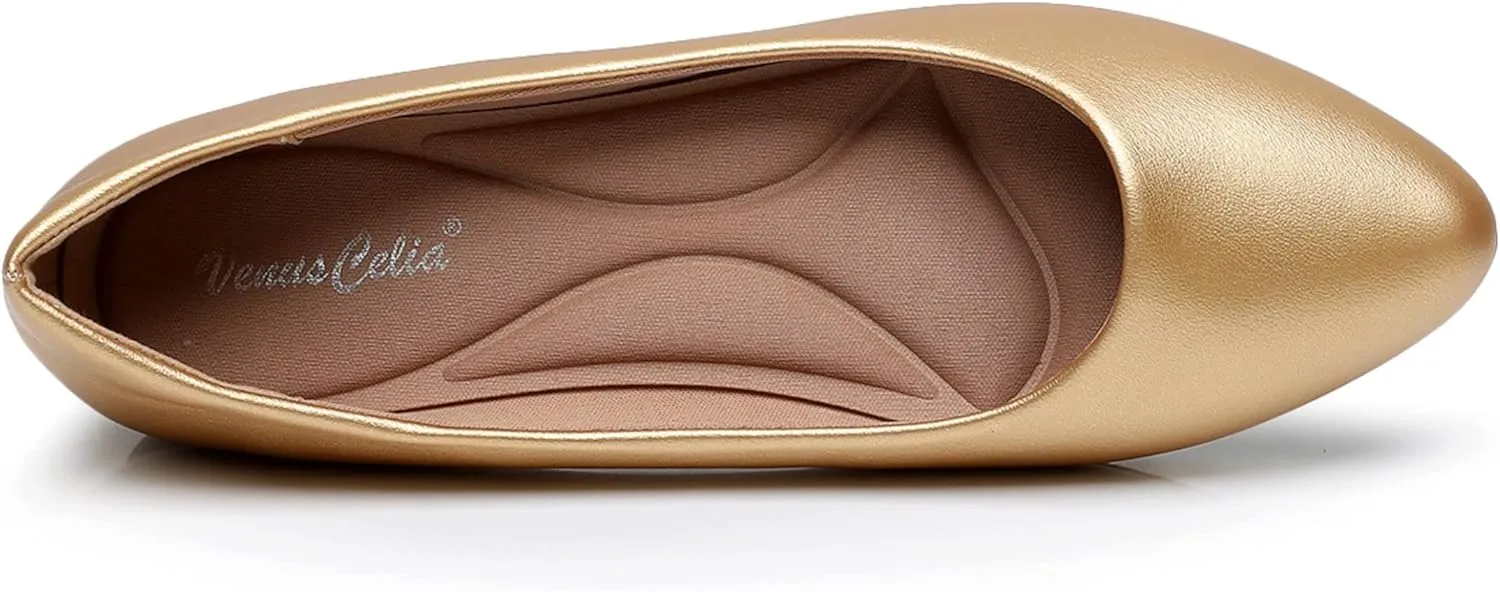 VenusCelia Women's Snug2 Flat Shoe