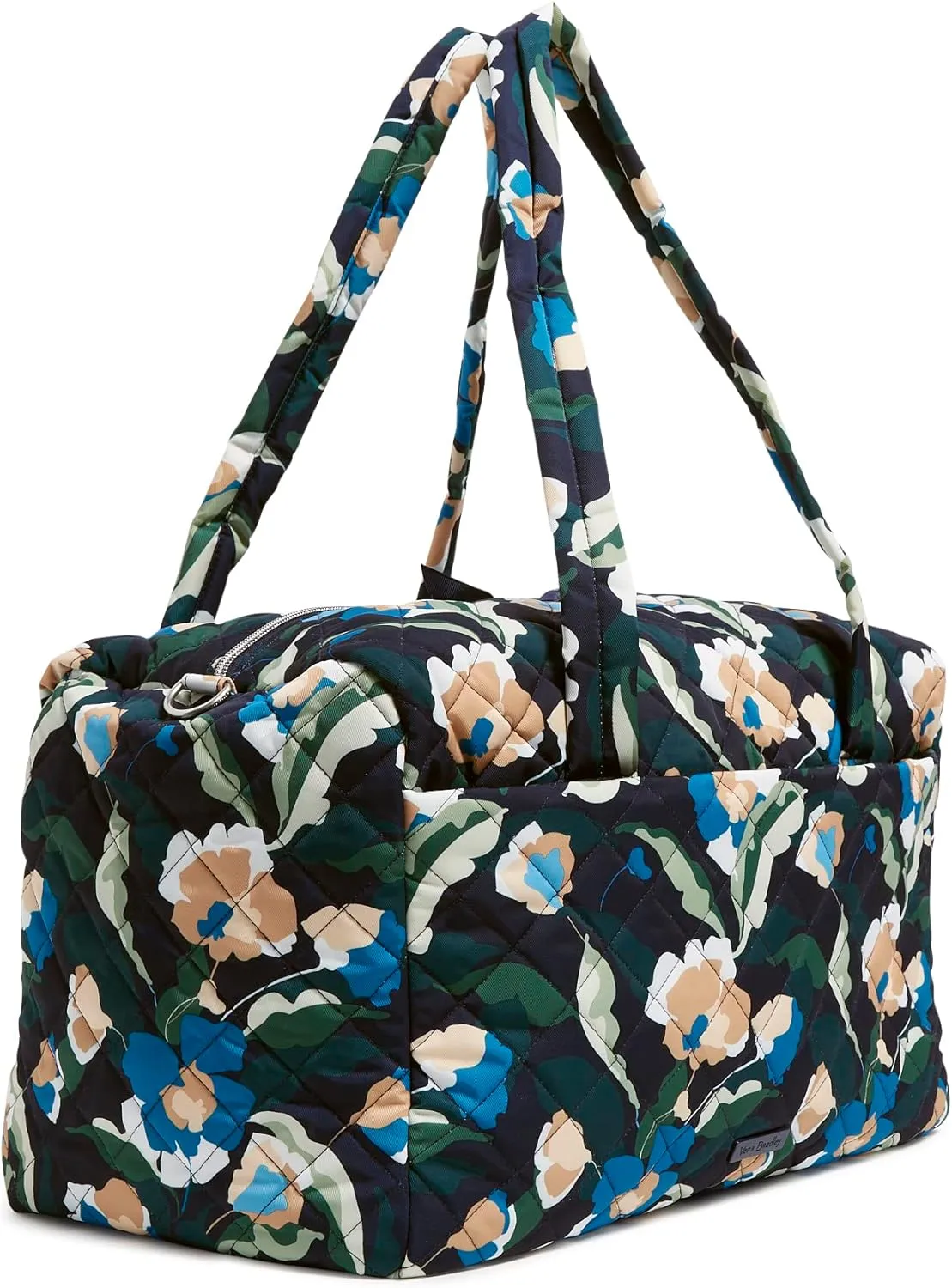 Vera Bradley Women's Performance Twill Medium Travel Duffle Bag, Immersed Blooms, One Size
