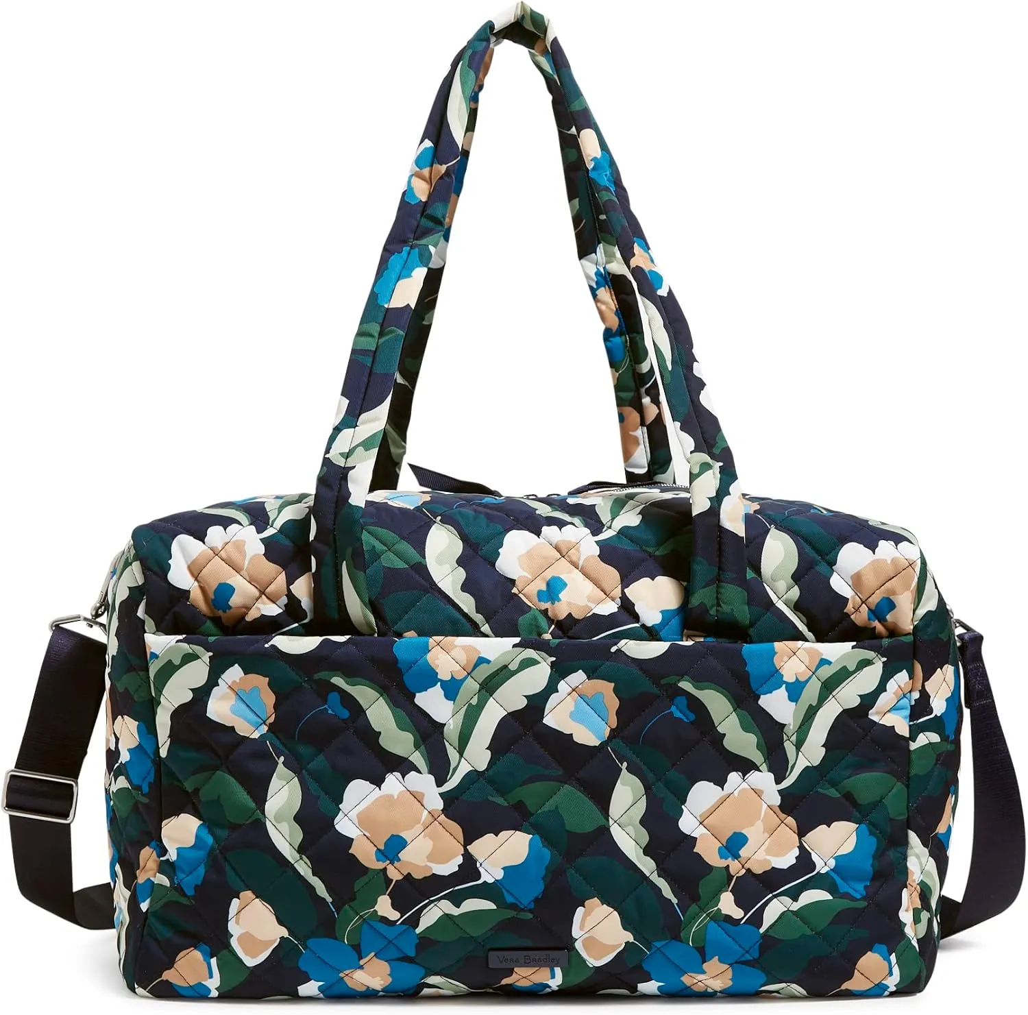 Vera Bradley Women's Performance Twill Medium Travel Duffle Bag, Immersed Blooms, One Size