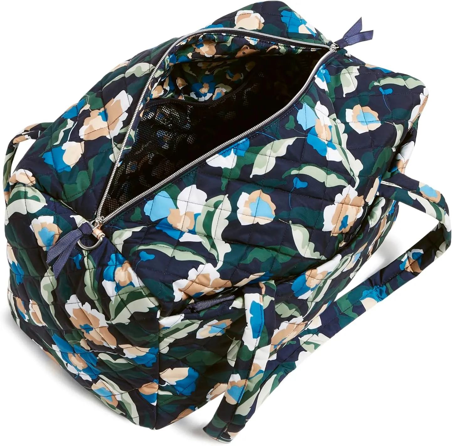 Vera Bradley Women's Performance Twill Medium Travel Duffle Bag, Immersed Blooms, One Size