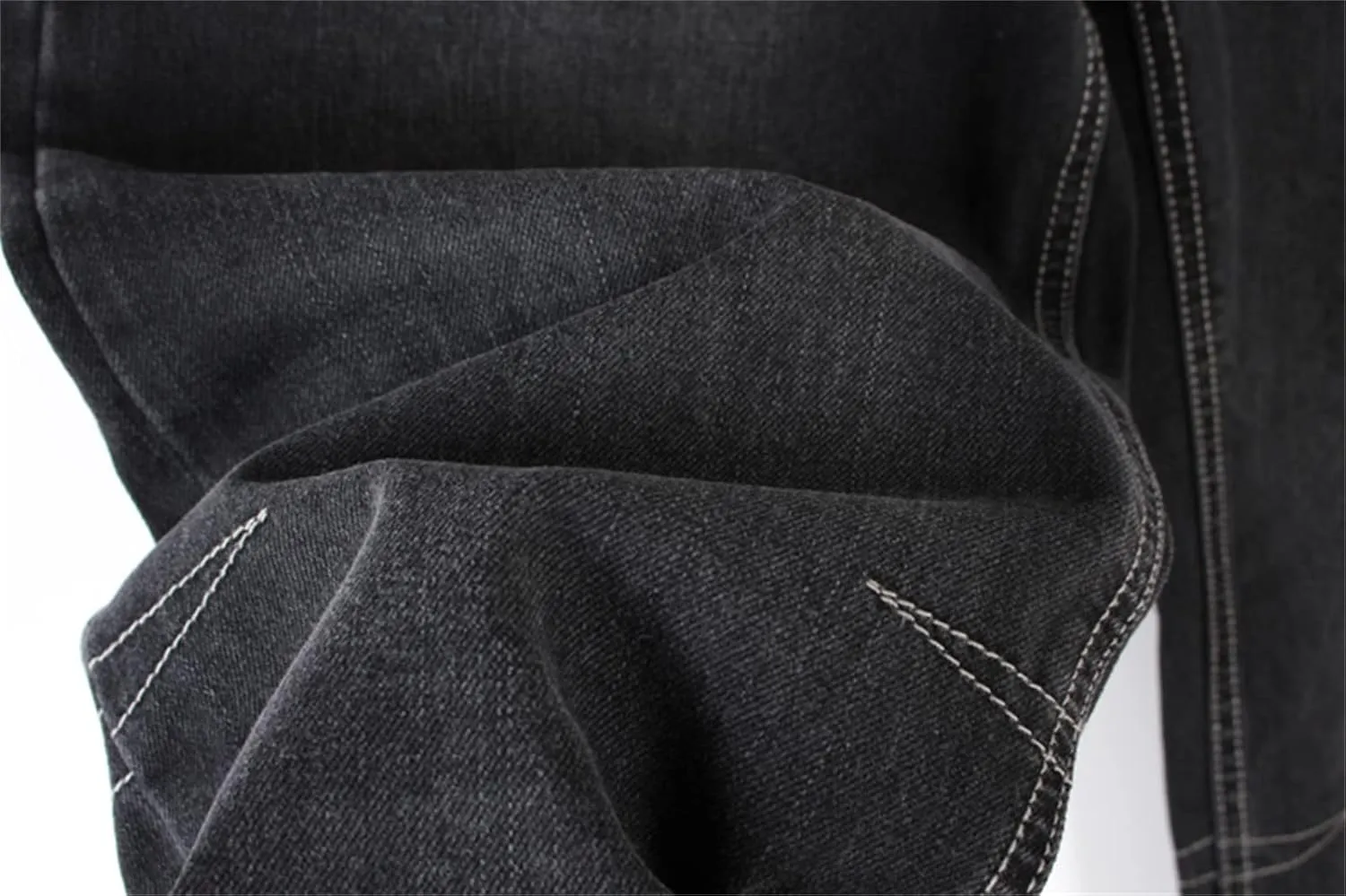 Veroders Men's Baggy Hip Hop Black Jeans- Loose Skateboard Pants Straight Baggy Skater Blue Jeans for Men