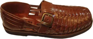 Victor Men's Hand Woven Leather Huarache Medium Sandal for All-Day Comfort (Medium Width)