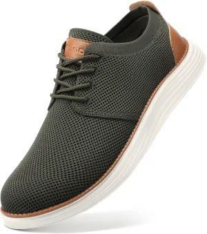 VILOCY Men's Fashion Dress Sneakers Casual Walking Shoes Business Oxfords Comfortable Breathable Lightweight Tennis
