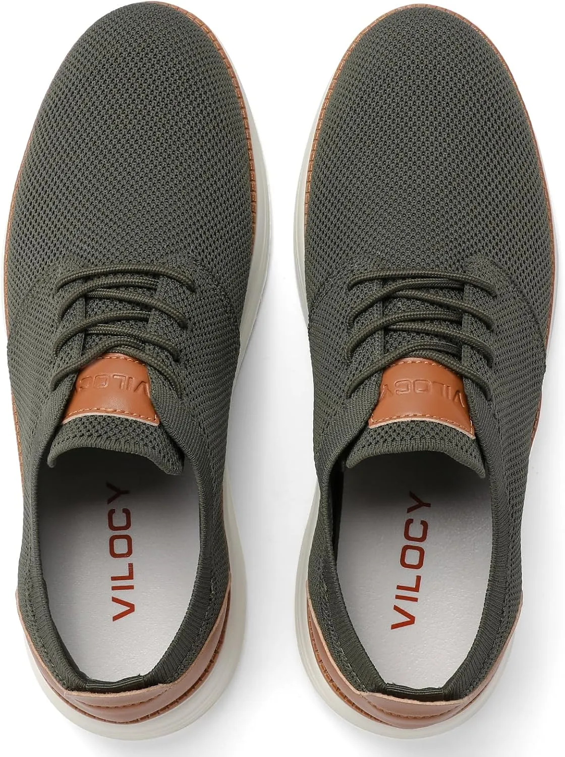 VILOCY Men's Fashion Dress Sneakers Casual Walking Shoes Business Oxfords Comfortable Breathable Lightweight Tennis