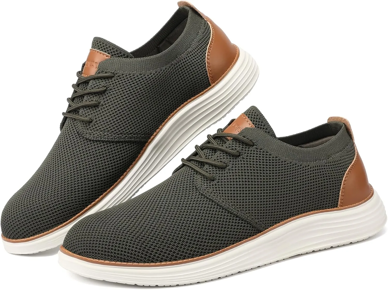 VILOCY Men's Fashion Dress Sneakers Casual Walking Shoes Business Oxfords Comfortable Breathable Lightweight Tennis