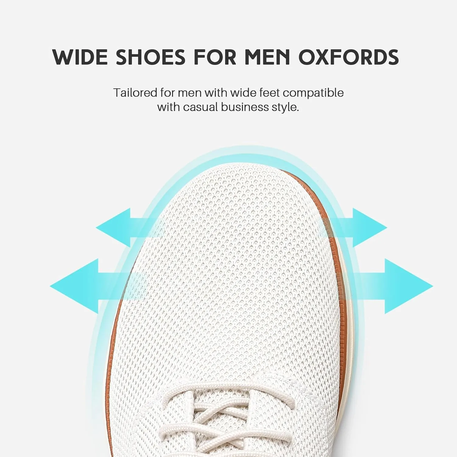 VILOCY Men's Wide Casual Dress Oxfords Business Shoes Fashion Sneakers Mesh Breathable Comfortable Walking Shoes