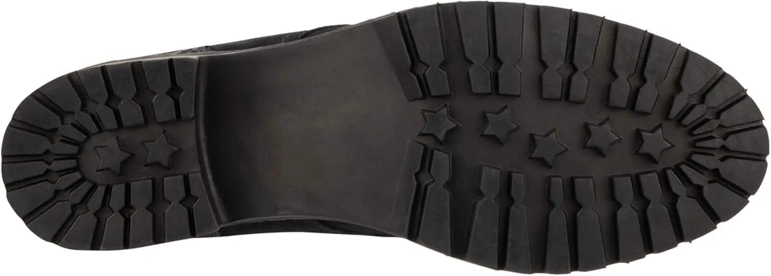VINTAGE FOUNDRY CO. EST. 2014 Womens Henrietta Tall, Round Toe Boots, Microfleece Lining, Flats Thermoplastic Rubber Outsole