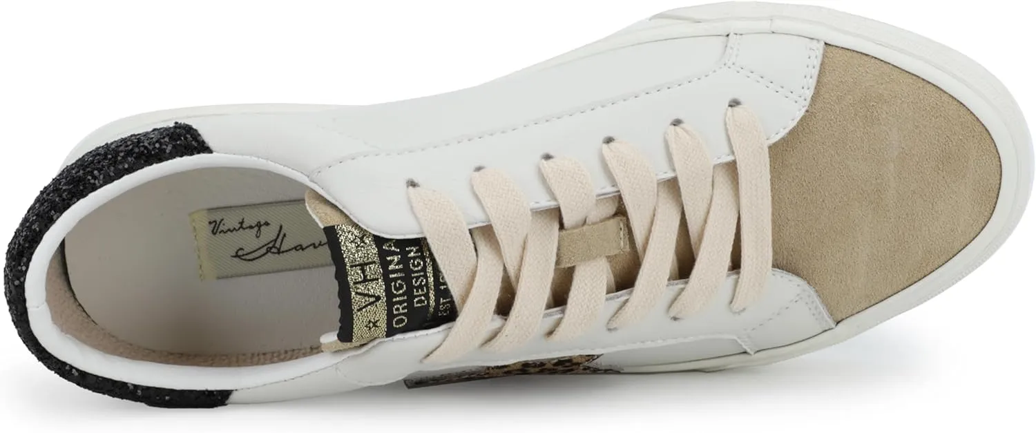 Vintage Havana Grande Women’s Fashion Sneakers | Star Tennis Shoes Womens | Low Top Slip On | Walking Comfortable Casual