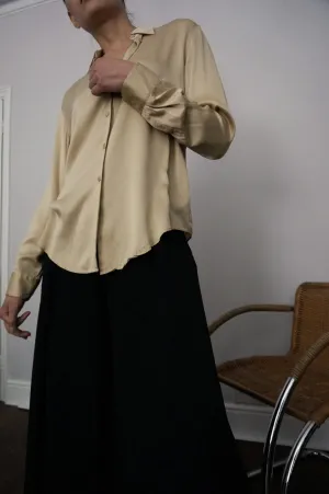 Vintage Minimal Silk Shirt