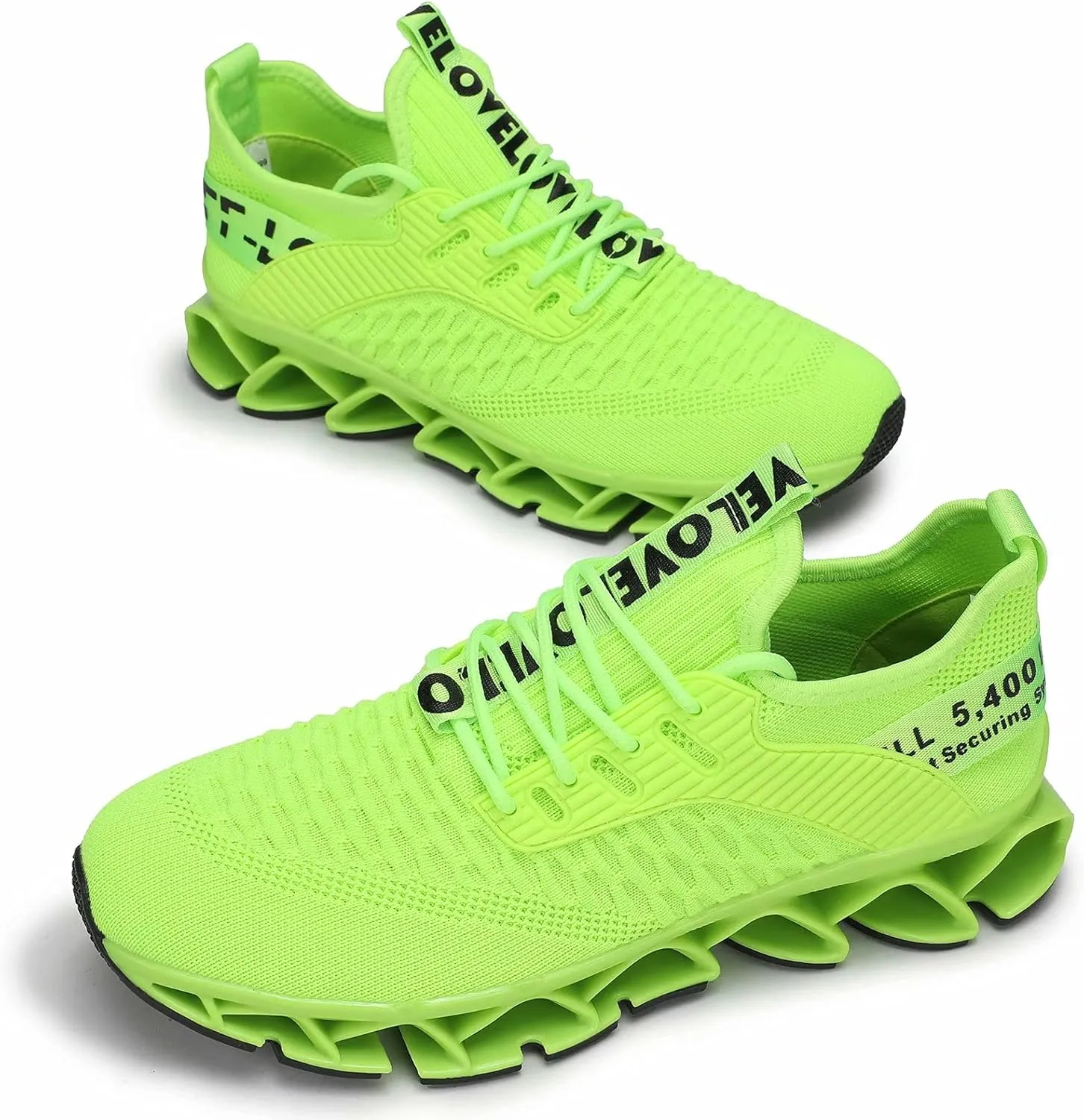 Vooncosir Men's Fashion Sneakers Breathable Mesh Running Shoes Blade Non Slip Soft Sole Casual Athletic Walking Shoes
