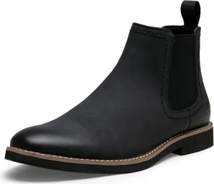 Vostey Chelsea Boots Men Casual Dress Boots Black Ankle Classic Slip on Boots for Men