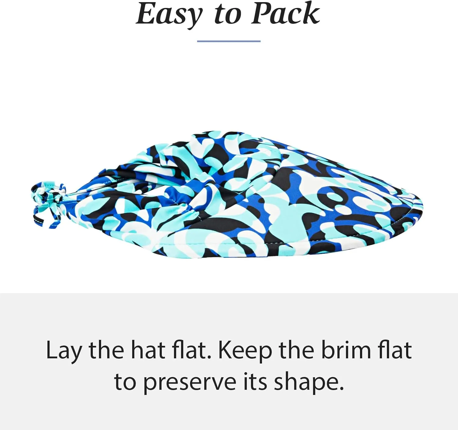 Wallaroo Hat Company Women’s Aqua Sun Visor – UV Sun Protection, Water Friendly, Packable Design, Adjustable, Medium Size
