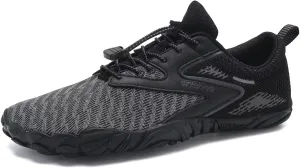 WateLves Water Shoes Mens Womens Beach Swim Shoes Quick-Dry Aqua Socks Pool Shoes for Surf Yoga Water Aerobics (05-Black, 40)