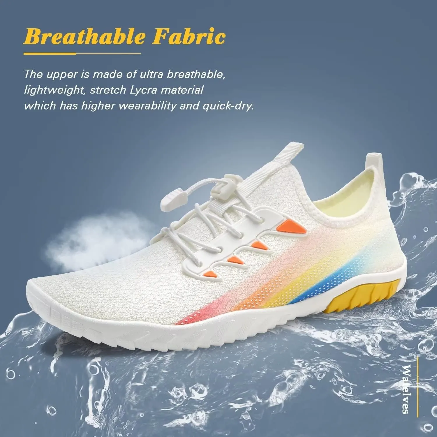 WateLves Water Shoes Mens Womens Beach Swim Shoes Quick-Dry Aqua Socks Pool Shoes for Surf Yoga Water Aerobics