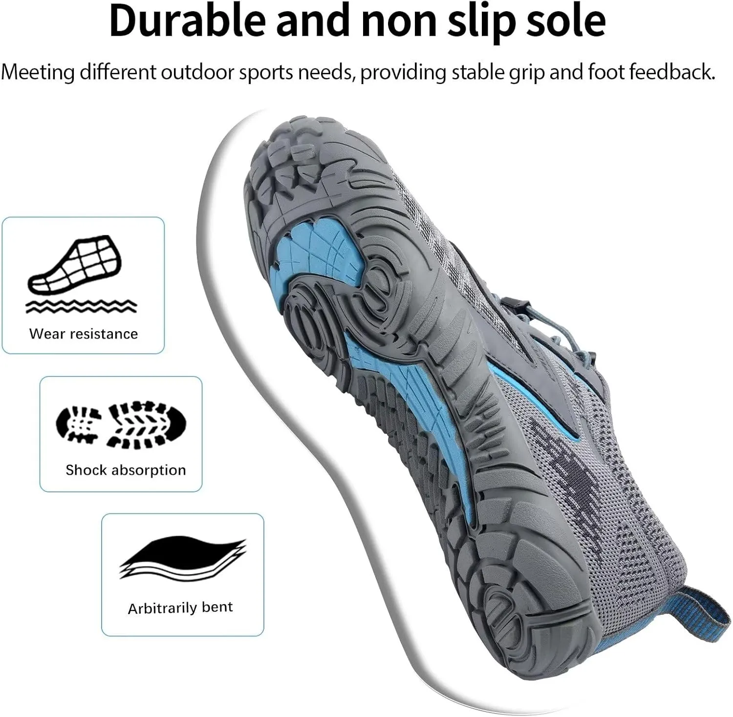 WateLves Water Shoes Mens Womens Beach Swim Shoes Quick-Dry Aqua Socks Pool Shoes for Surf Yoga Water Aerobics
