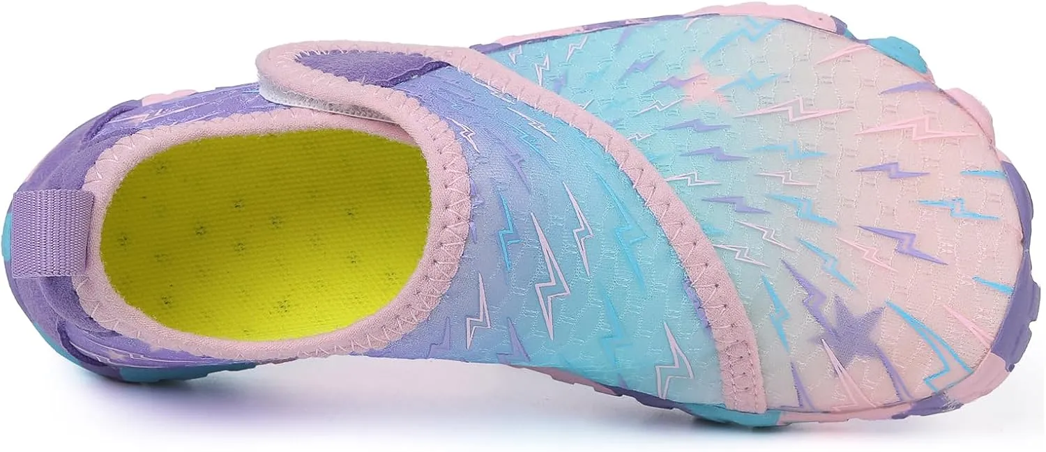 Water Shoes for Kids Boys Girls Aqua Socks Barefoot Beach Sports Swim Pool Outdoor Quick Dry Lightweight Little Big Kid