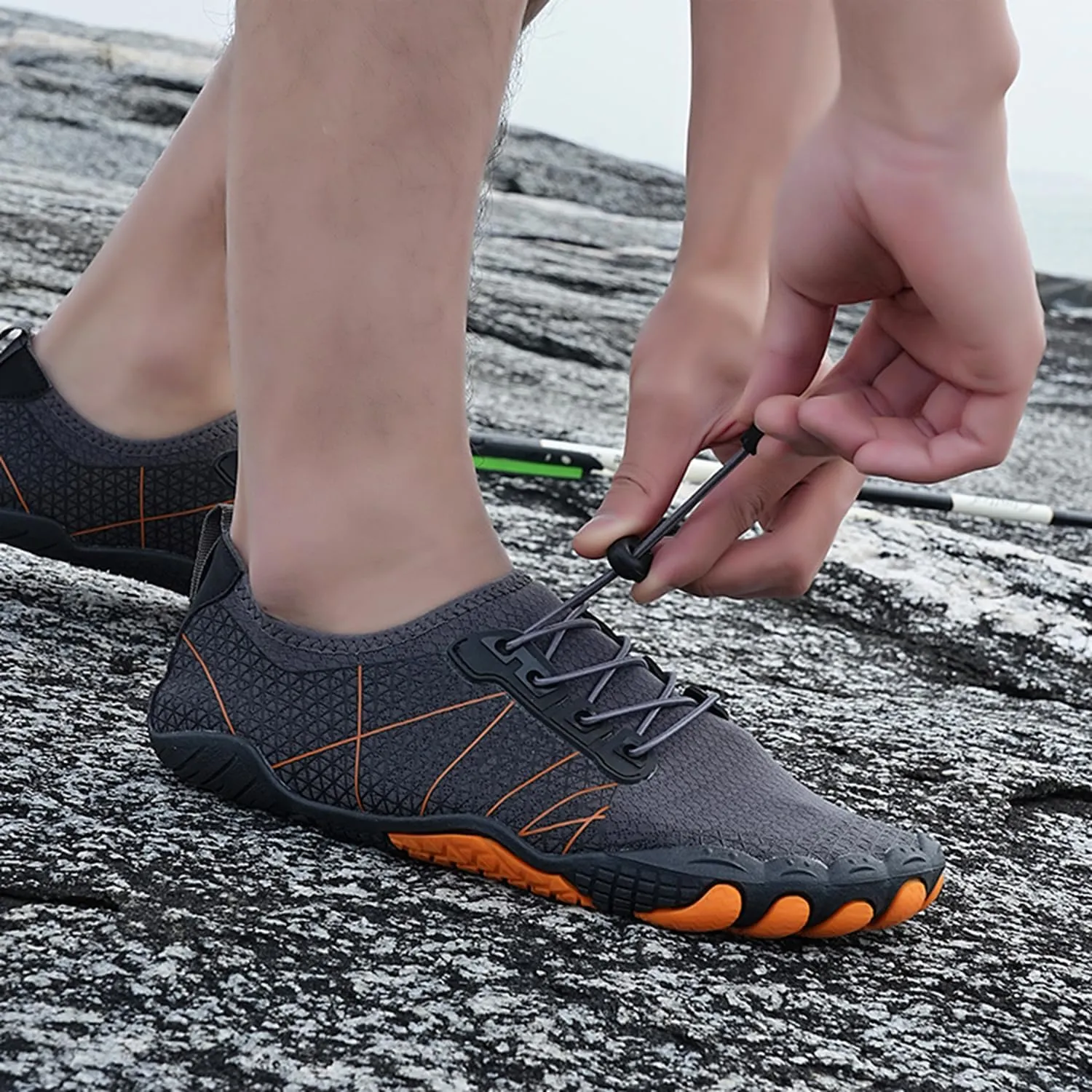 Water Shoes for Men and Women - Quick Dry Beach Aqua Swim Shoes - Yoga Socks for Hiking, Walking, Diving, Surf, Outdoor