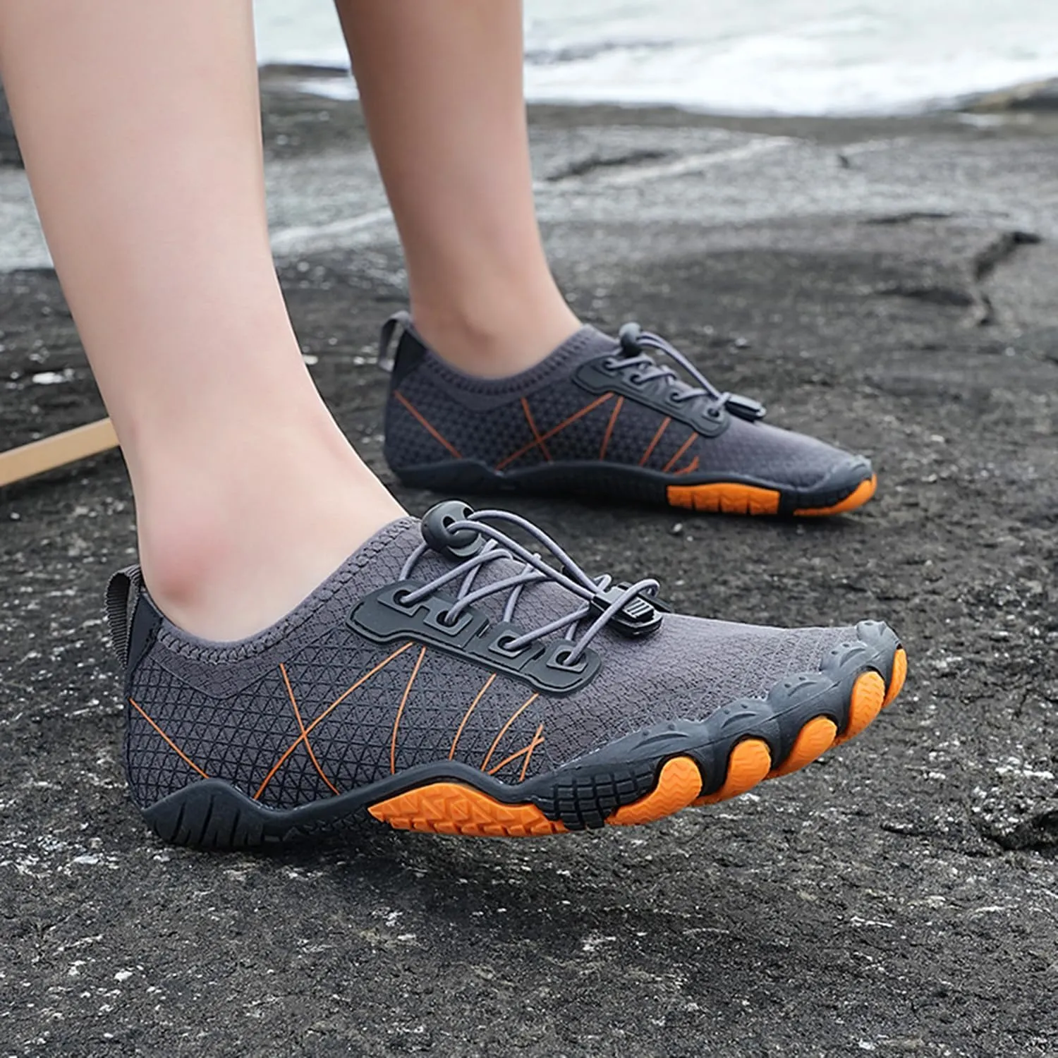 Water Shoes for Men and Women - Quick Dry Beach Aqua Swim Shoes - Yoga Socks for Hiking, Walking, Diving, Surf, Outdoor