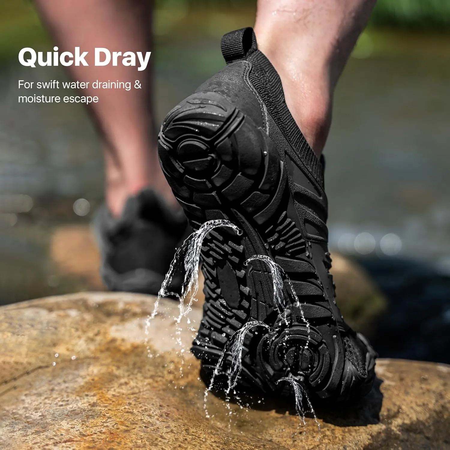 Water Shoes for Men Outdoor Sports Quick Dry Beach Walking Hiking Boating Fishing Shoes