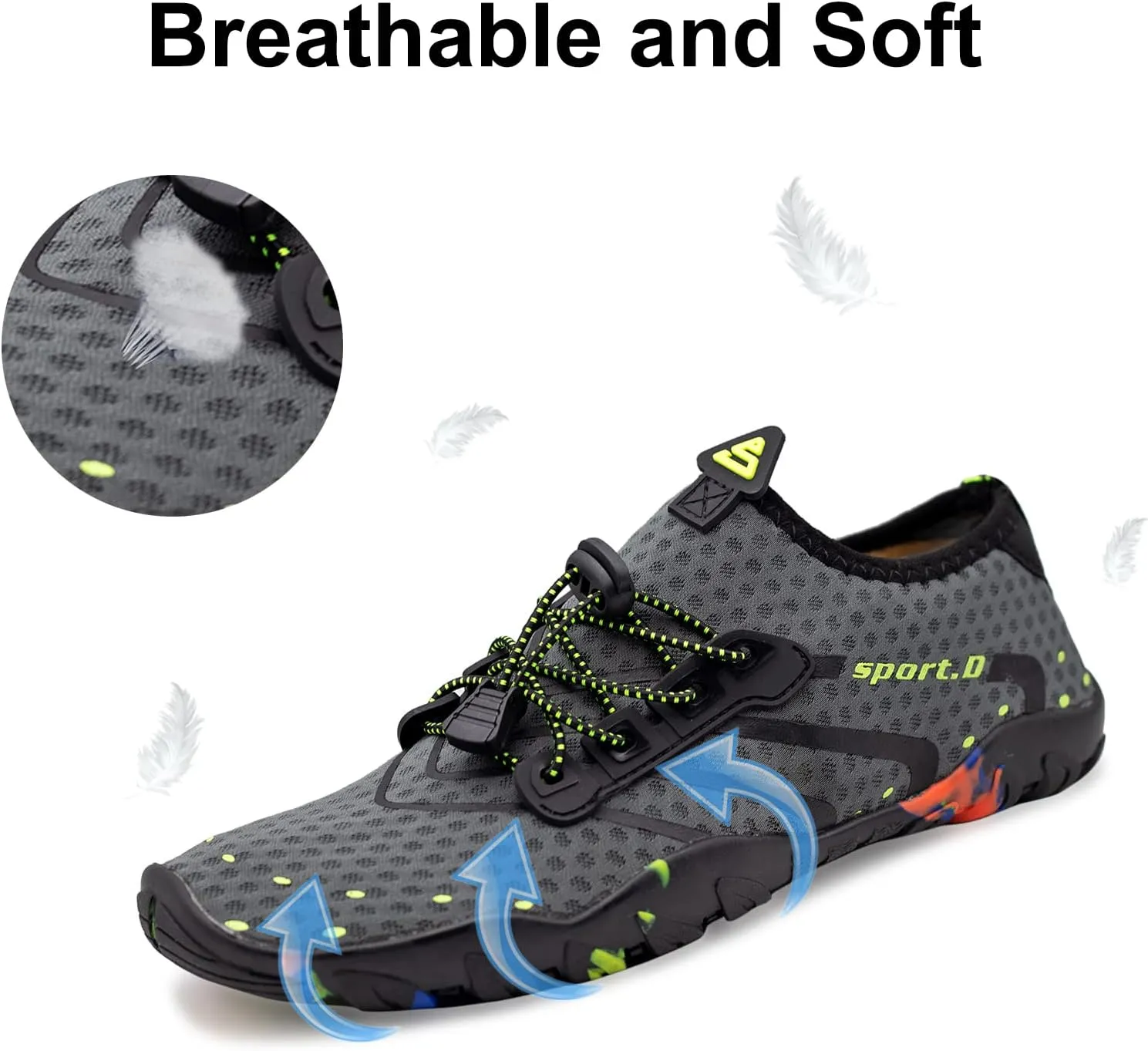 Water Shoes for Men Women Quick-Dry Barefoot Aqua Sock Outdoor Athletic Sport Shoes
