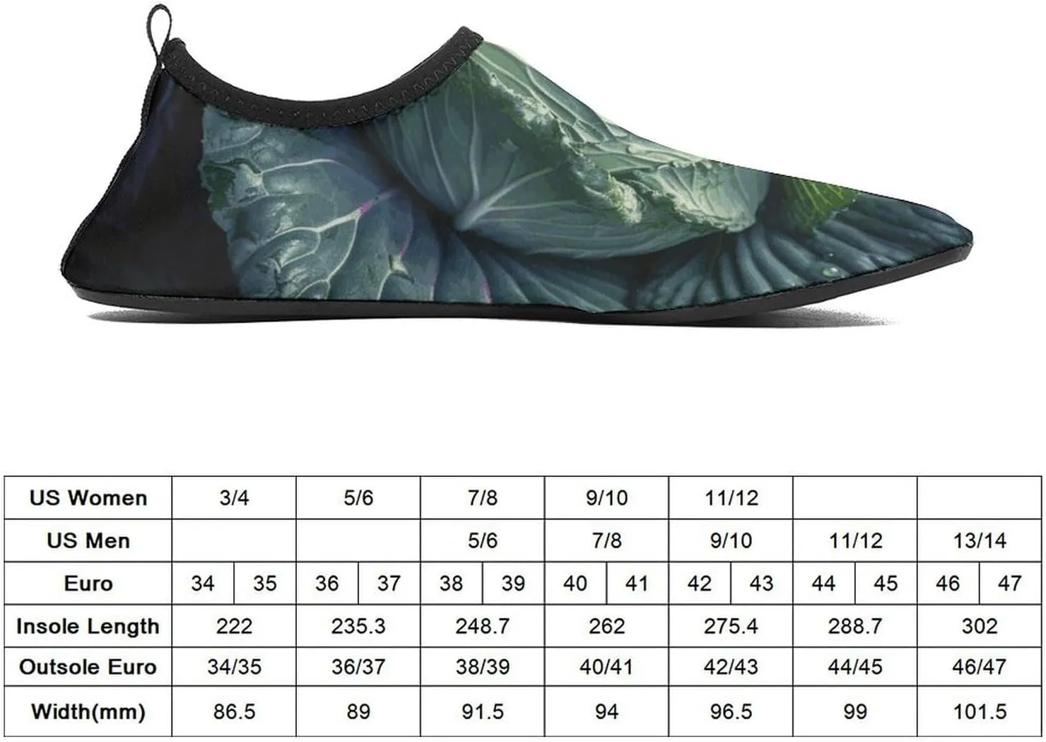 Water Shoes for Women Men Quick Dry Barefoot Shoes Bright Cabbage Sport Shoes Beach Aqua Socks for Hiking Swim Surf Yoga Sport