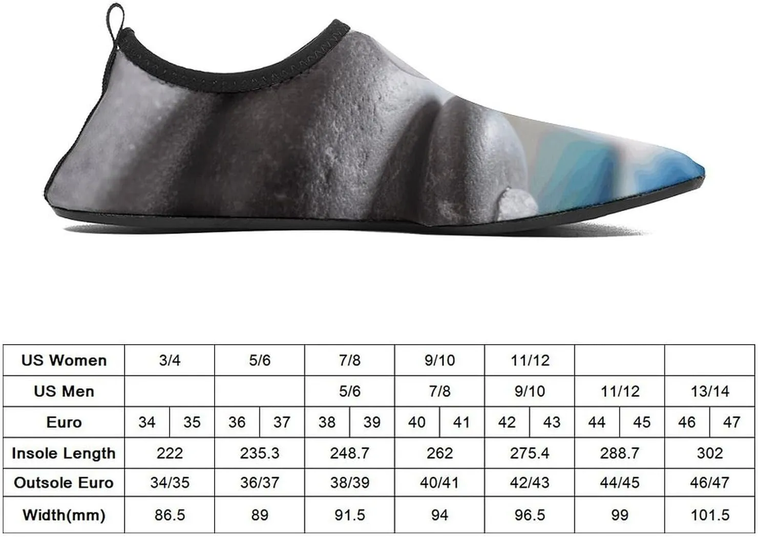 Water Shoes for Women Men Swim Beach Shoes Quick Dry Barefoot Aqua Shoes Tropical Flower and Zen Stone Sport Shoes Hiking Shoes