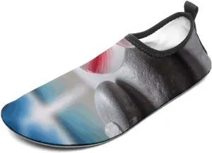 Water Shoes for Women Men Swim Beach Shoes Quick Dry Barefoot Aqua Shoes Tropical Flower and Zen Stone Sport Shoes Hiking Shoes
