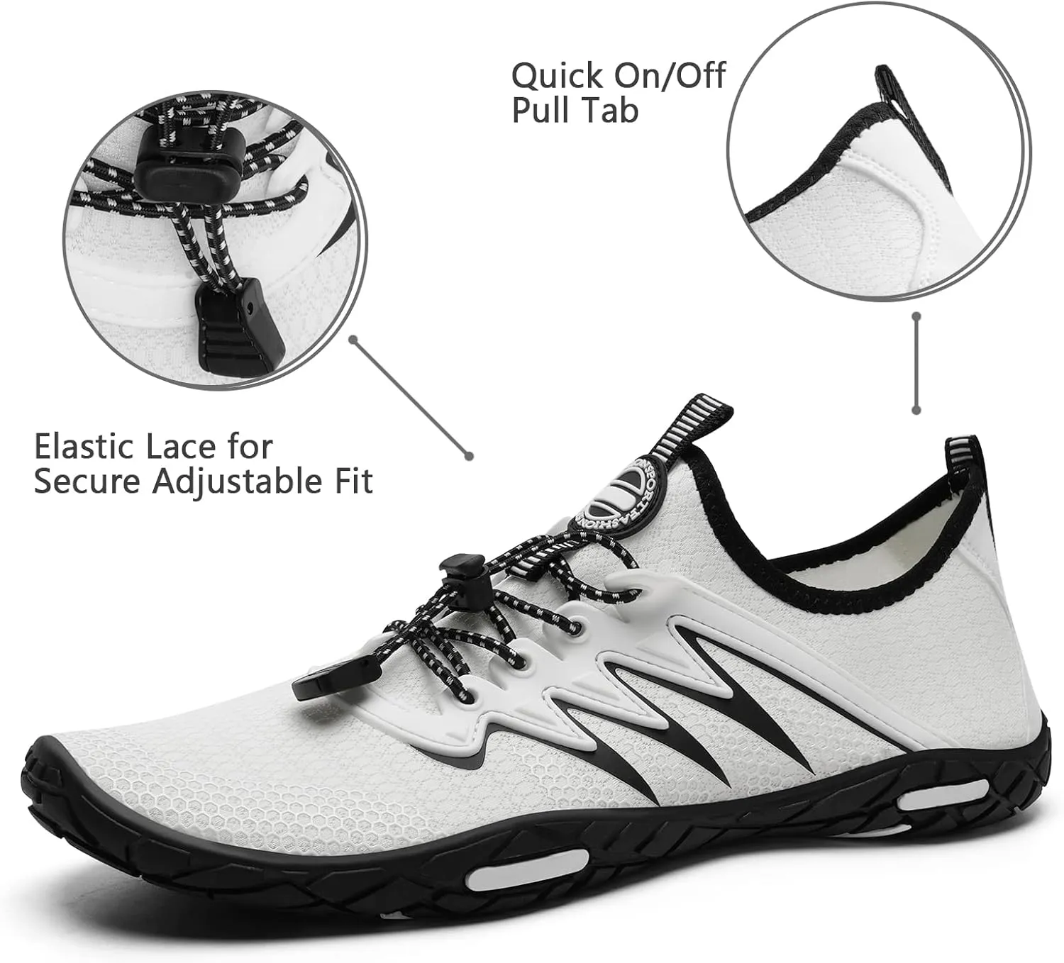 Water Shoes Mens Womens Beach Swim Shoes Quick-Dry Aqua Socks Pool Shoes for Surf Yoga Water Aerobics