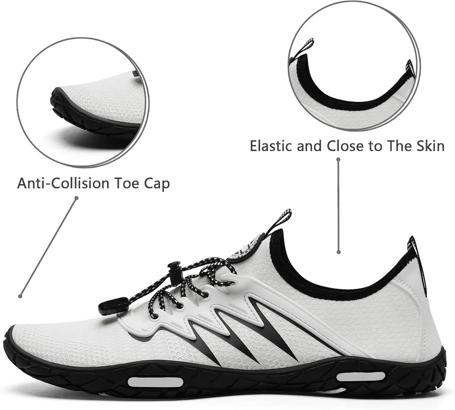 Water Shoes Mens Womens Beach Swim Shoes Quick-Dry Aqua Socks Pool Shoes for Surf Yoga Water Aerobics
