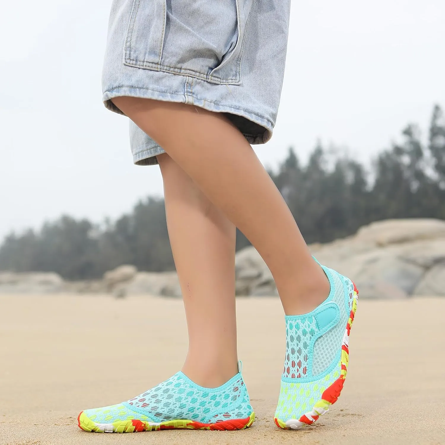 Water Shoes Mens Womens Quick-Dry Barefoot Swim Beach Pool Shoes Aqua Yoga Socks for Hiking Walking Diving Surf Outdoor Water Sports