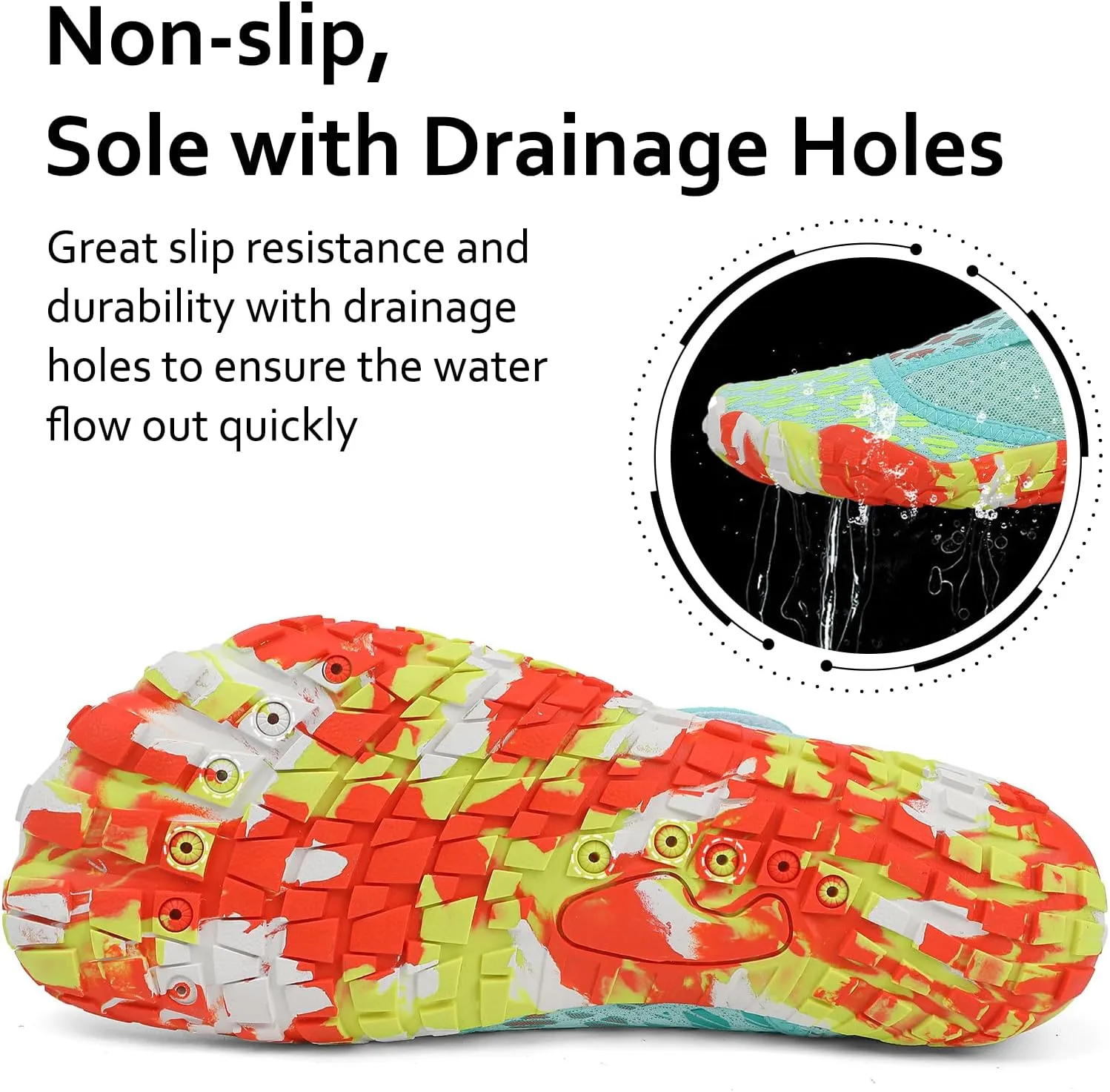 Water Shoes Mens Womens Quick-Dry Barefoot Swim Beach Pool Shoes Aqua Yoga Socks for Hiking Walking Diving Surf Outdoor Water Sports