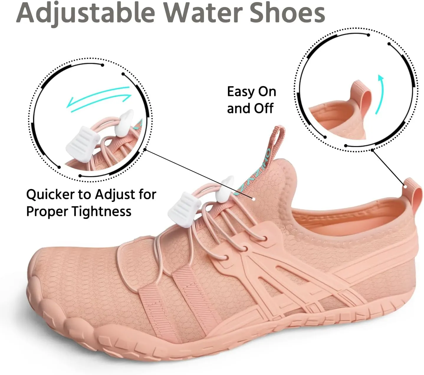 Water Shoes Women Quick-Dry Aqua Sock Barefoot for Beach Swim River Lake Pool Surfing Kayaking