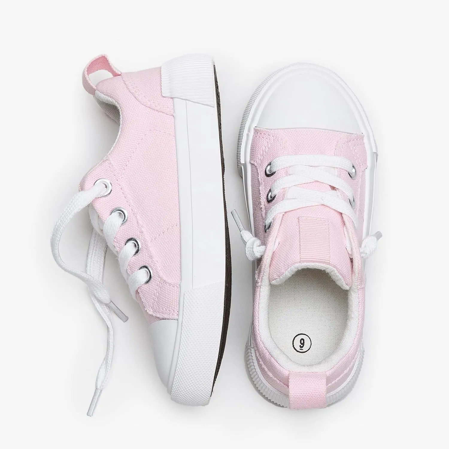 Weestep Kids' Cotton Slip-On Canvas Sneakers - Frayed-Seam Casual Shoes with Optional Laces for Boys and Girls