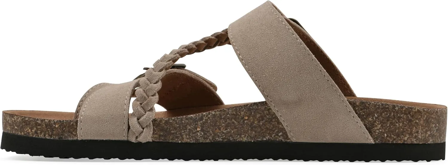 WHITE MOUNTAIN Women's Hammy Braided Signature Comfort-Molded Footbed Sandal